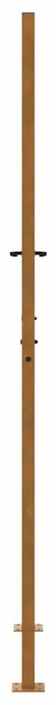 vidaXL Πύλη κήπου 105x205 cm Weathering Steel Trace Design