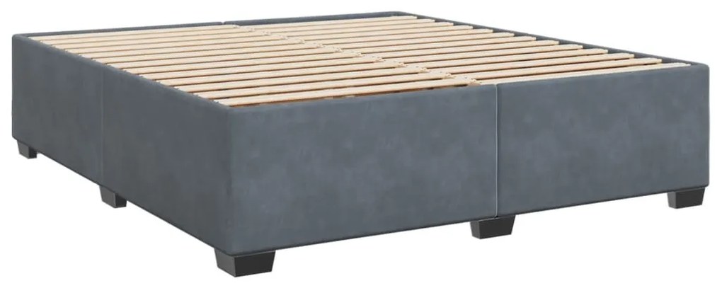 ΚΡΕΒΑΤΙ BOXSPRING ΜΕ ΣΤΡΩΜΑ ΣΚΟΥΡΟ ΓΚΡΙ 180X200 ΕΚ. ΒΕΛΟΥΔΙΝΟ 3285300