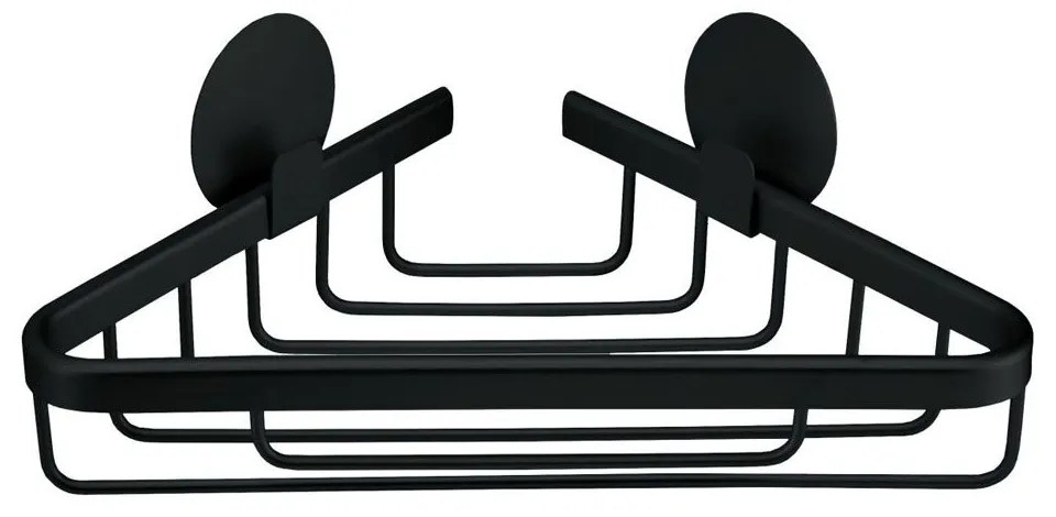 Ράφι Μπάνιου Rocco Γωνιακό 25,4x4,5x13,5cm Black Kleine Wolke Aluminium