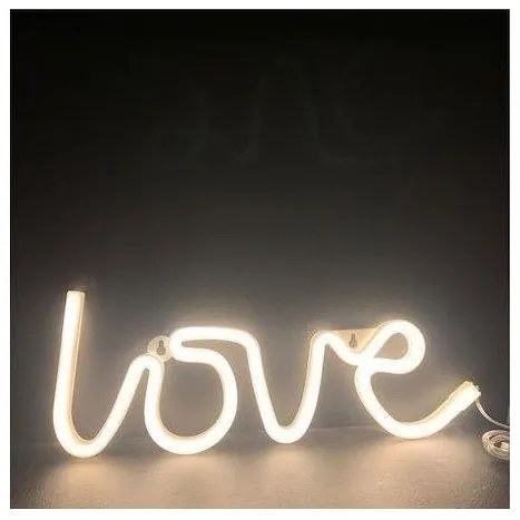 Φωτιστικό Επιτραπέζιο-Επιτοίχιο LOVE 118 NEON LED Μπαταρίας ACA-X041181322-Κίτρινο X041181322