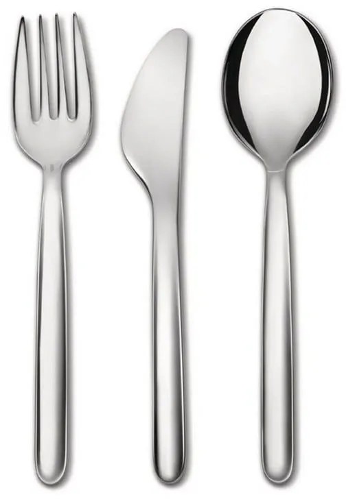 Μαχαιροπίρουνα Σε Θήκη Ταξιδιού Food à porter SA04S3 G (Σετ 3Τμχ.) 16,5x5x3,5cm Inox Alessi 3 τμχ Stainless Steel