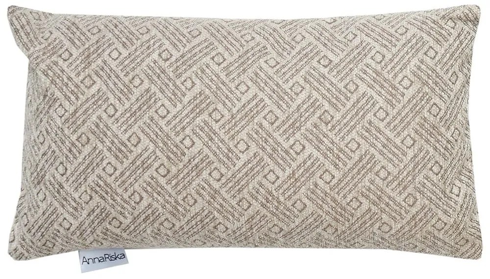 Μαξιλάρι Διακοσμητικό (Με Γέμιση) 1442 Beige Anna Riska 32x52 Chenille