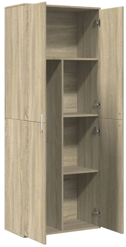 vidaXL Ντουλάπι Sonoma Δρυς 70x35x180 εκ. από Επεξεργασμένο Ξύλο