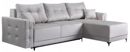 ΓΩΝΙΑΚΟΣ ΚΑΝΑΠΕΣ ΚΡΕΒΑΤΙ Smak ΜΠΕΖ ΧΡΩΜΑ 266x175x83εκ 21044947