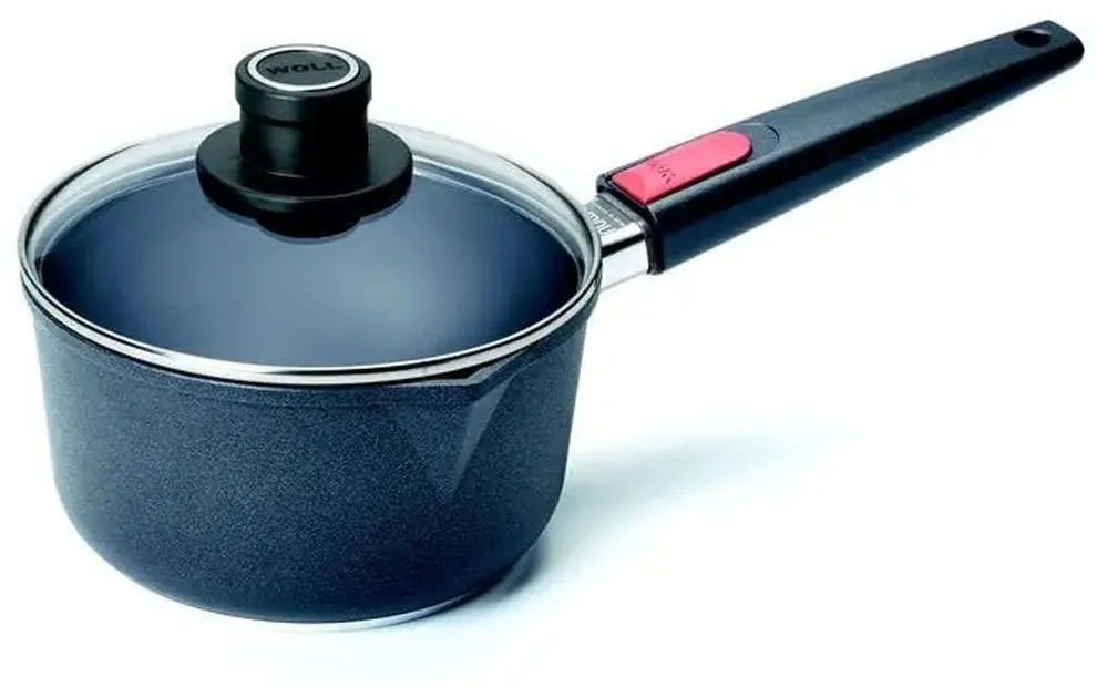 Κατσαρολάκι Γάλακτος Αντικολλητικό Titanium Nowo 1118ILL 18cm 2lt Clear-Black Woll 18 cm Aluminium