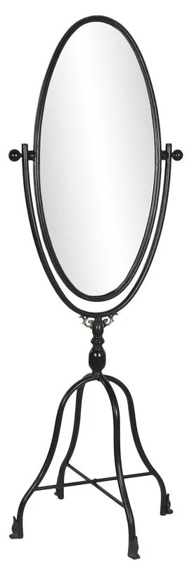 Μόνιμος καθρέφτης DKD Home Decor Μαύρο Μέταλλο Κρυστάλλινο 61 x 62 x 174 cm