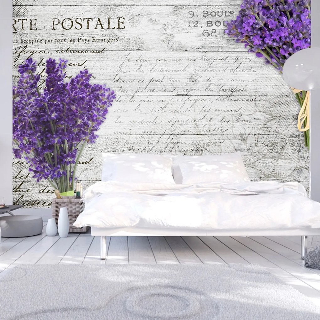 Φωτοταπετσαρία - Lavender postcard 250x175