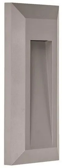 Απλίκα Φωτιστικό Τοίχου 1W 80X200X27MM 3000k IP65 Eurolamp-145-52060-Γκρι 145-52060