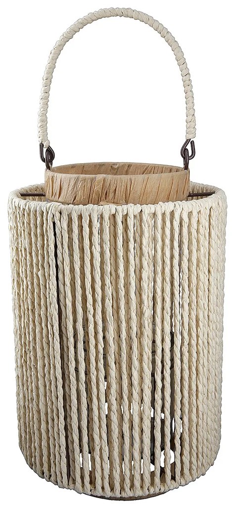 Φανάρι ArteLibre Καφέ Μέταλλο/Χαρτί 28cm-05160554