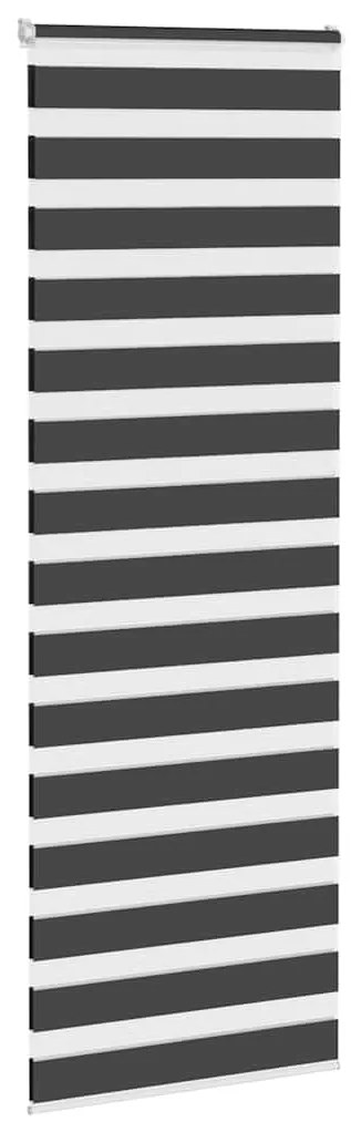 vidaXL Ζέβρα τυφλή Μαύρο Πλάτος υφάσματος 65,9 εκ. Πολυεστέρας