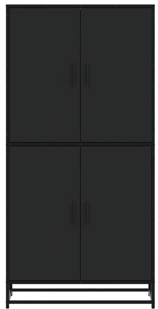 vidaXL Highboard Μαύρο 68x35x139 cm Κατασκευασμένο ξύλο