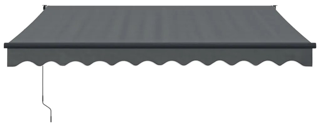 vidaXL Τέντα Πτυσσόμενη Αυτόματη Ανθρακί 3 x 2,5 μ.