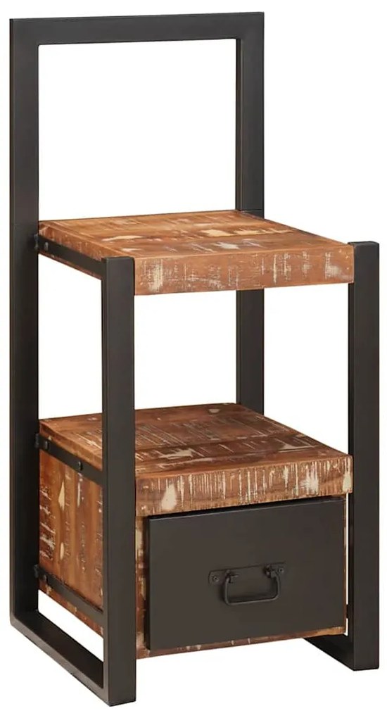 vidaXL Βάση Ρούχων Πολύχρωμο 40 x 40 x 90 cm Στερεό Ανακτηθέν Ξύλο