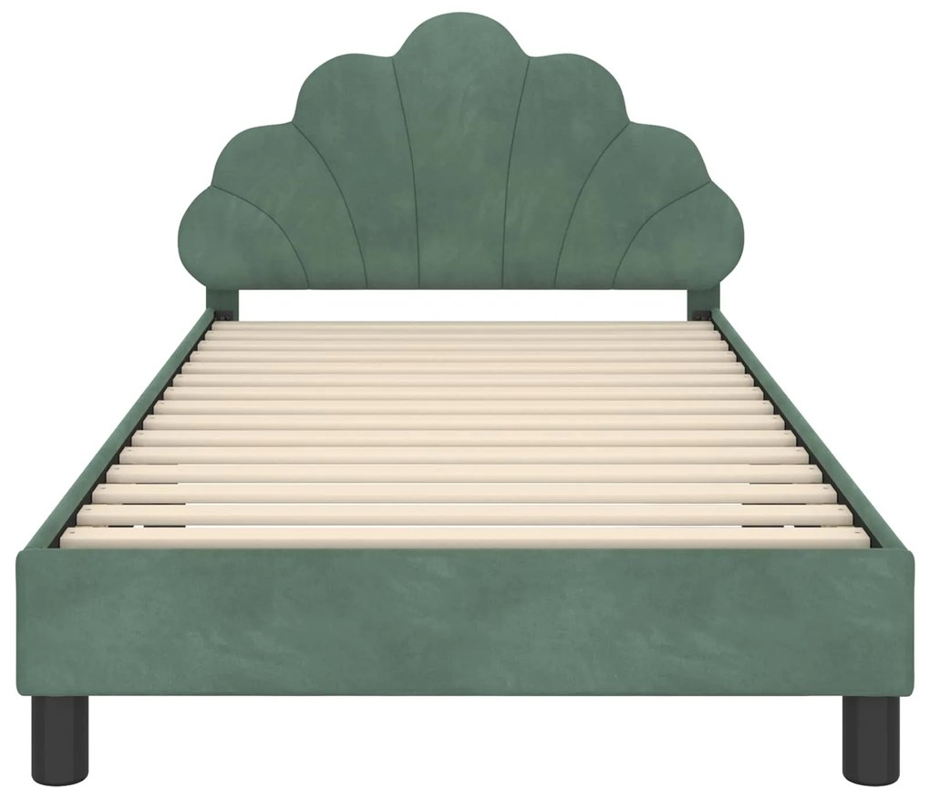 vidaXL Κρεβάτι Παιδικής Κρεβατοκάμαρας με Κεφαλάκι Θαλασσί 80 x 200 cm