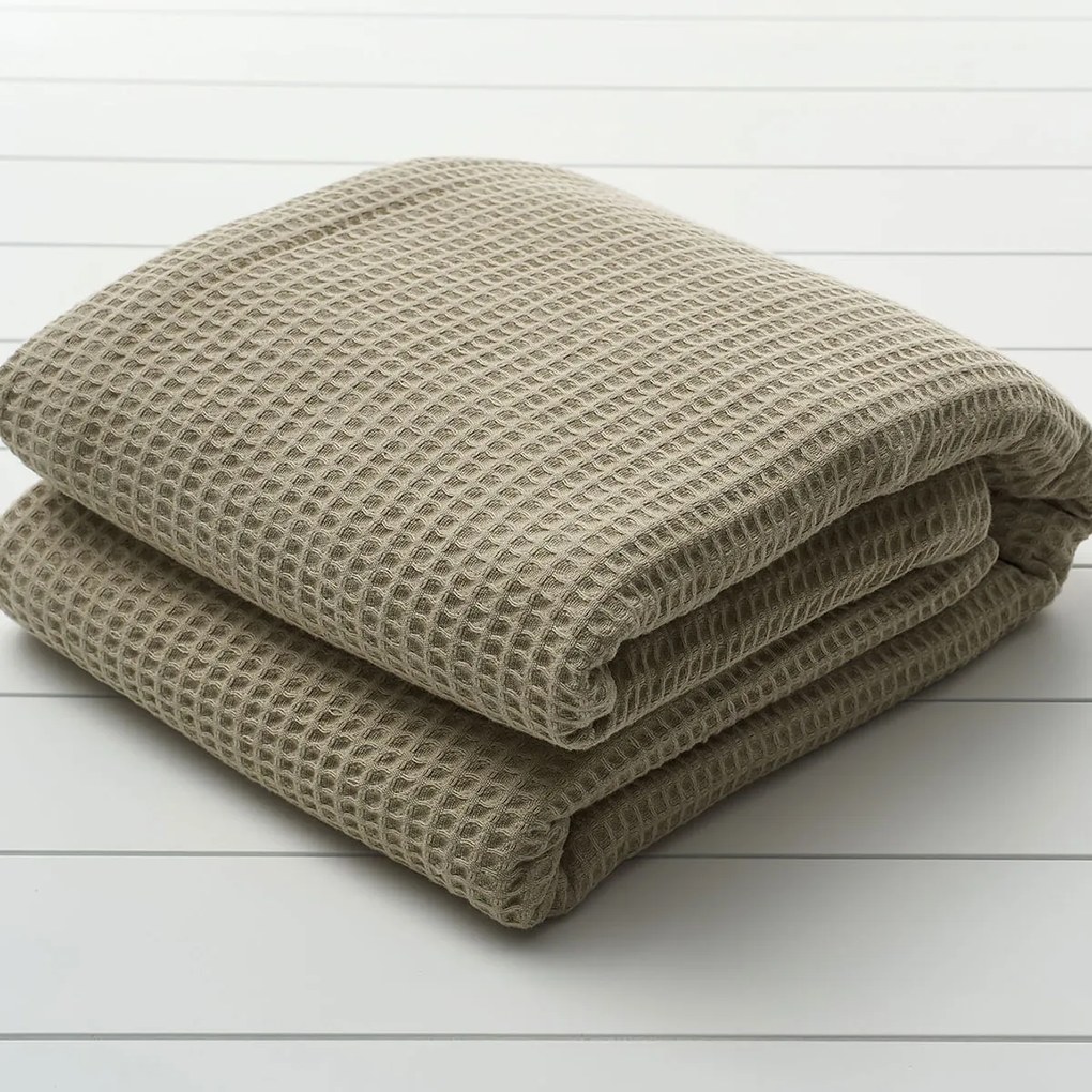 Κουβέρτα Πικέ King Size (260x250) Vesta 1080 Κυψέλη Μπεζ