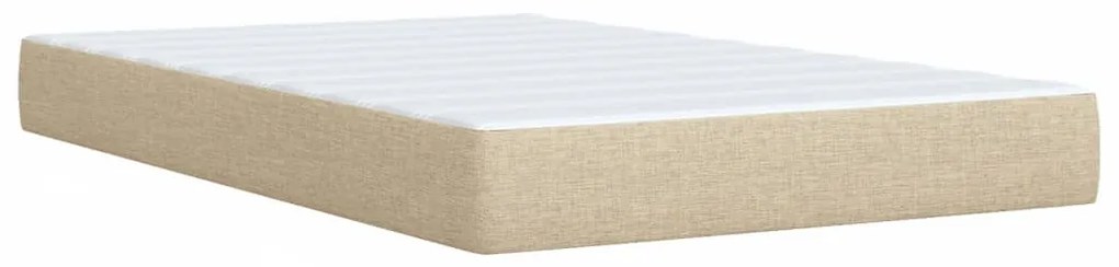 ΚΡΕΒΑΤΙ BOXSPRING ΜΕ ΣΤΡΩΜΑ ΚΡΕΜ 120X200 ΕΚ. ΥΦΑΣΜΑΤΙΝΟ 3287033