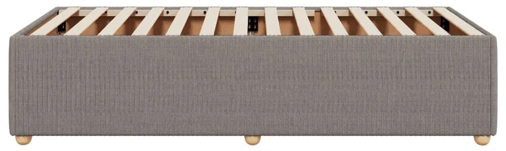 vidaXL Πλαίσιο Κρεβατιού Taupe 90x200 εκ. Υφασμάτινο