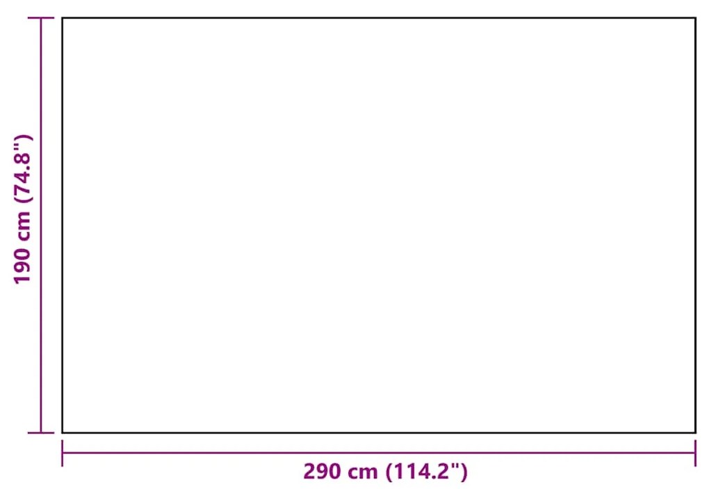 vidaXL Χαλί εξωτερικού χώρου ARAKIL Λευκό και μαύρο 190x290 cm PP