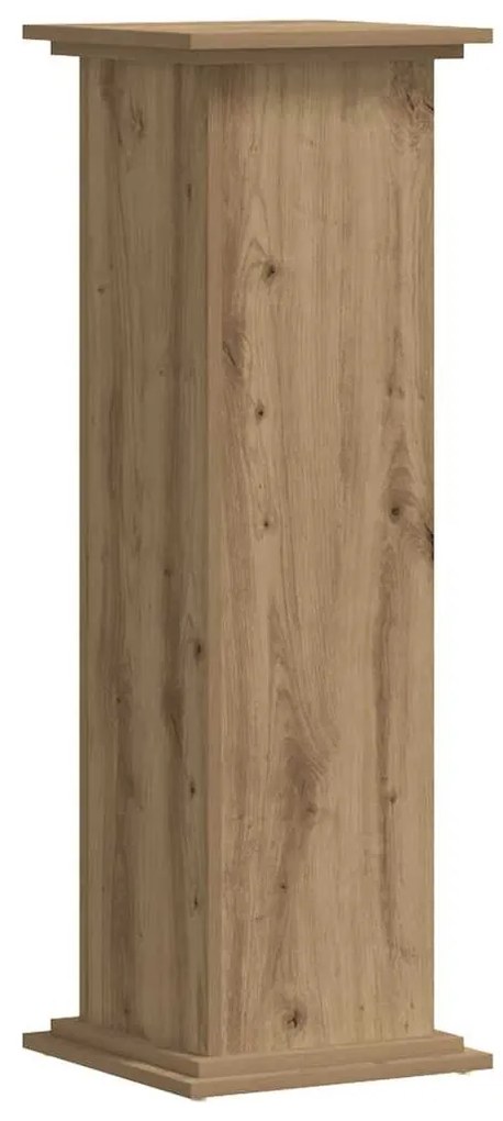 vidaXL Βάσεις Φυτών Αρτισιανή Δρυς 33x33x100 εκ. Επεξ. Ξύλο