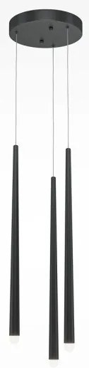 Κρεμαστό Φωτιστικό Οροφής LED 19W Μαύρο 3000K-4000K Cascade MOD132PL-L18BK Maytoni MOD132PL-L18BK Μαύρο