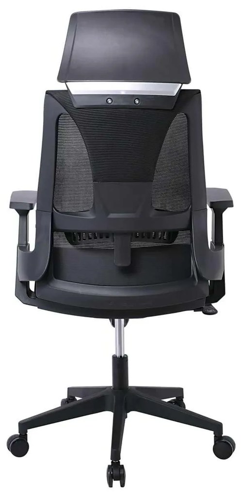 BF8750 Πολυθρόνα Γραφείου Διευθυντή, Mesh Γκρι, Ύφασμα Γκρι 65x64x117/127cm