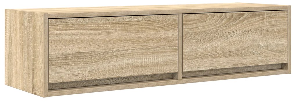vidaXL Κομοδίνο ΤV Σομιέ Καρυδιά 100x31x25,5 εκ. Επεξεργασμένου Ξύλου