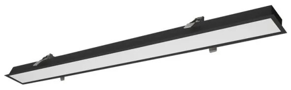 Γραμμικό Φωτιστικό Χωνευτό Viokef Station Ultra 3911-04086-3-B-D4 L860 3000K Dimmable Μαύρο Ματ