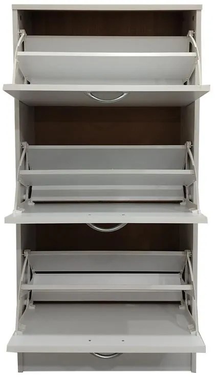 Παπουτσοθήκη Savaz σε λευκή απόχρωση 60x24x114εκ 60x24x114 εκ.