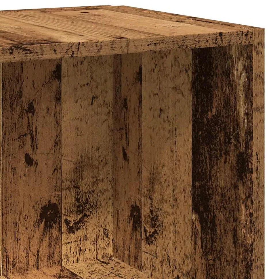 vidaXL Ντουλάπι Γωνία Παλιό Ξύλο 33x33x165 εκ. από Μοριοσανίδα