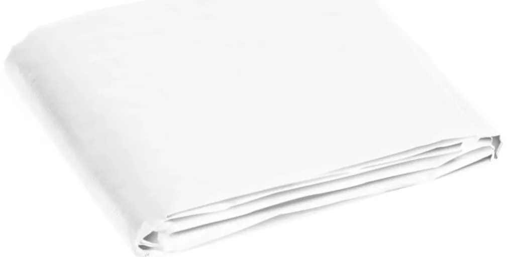vidaXL Μουσαμάς Λευκός 180 γρ./μ.² 3 x 5 μ. από HDPE