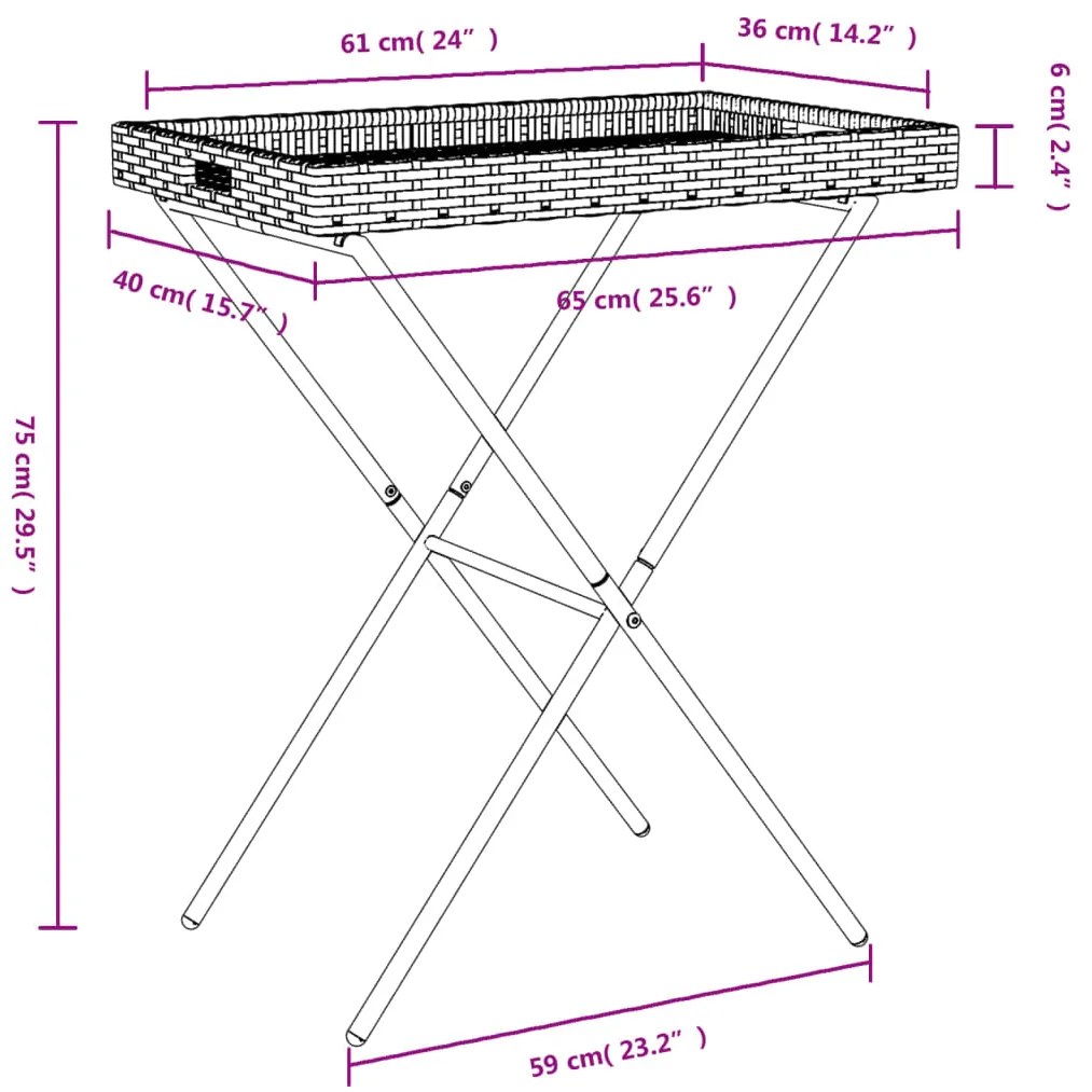 ΤΡΑΠΕΖΙ ΔΙΣΚΟΣ ΠΤΥΣΣΟΜΕΝΟ ΜΠΕΖ 65X40X75 ΕΚ. ΣΥΝΘΕΤΙΚΟ ΡΑΤΑΝ 365130