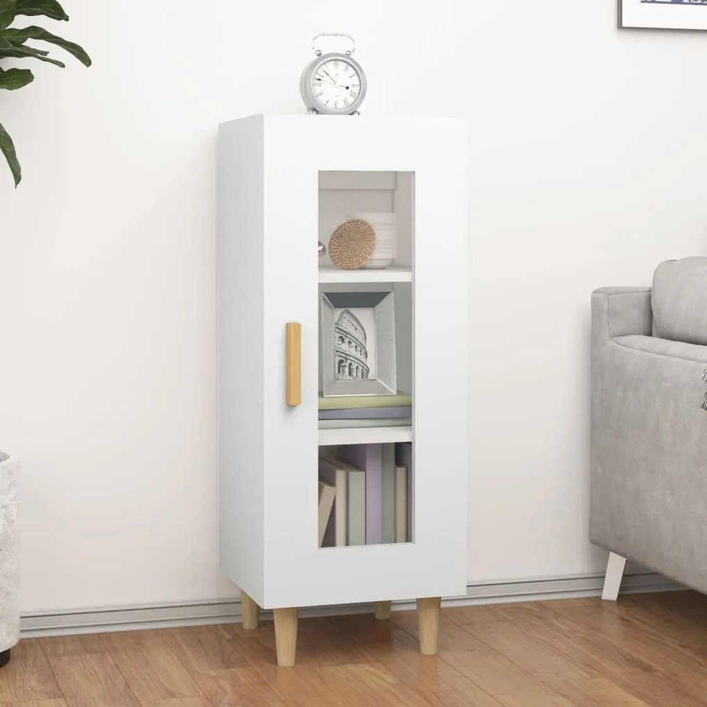vidaXL Ντουλάπι Λευκό 34,5 x 34 x 90 εκ. από Επεξεργασμένο Ξύλο