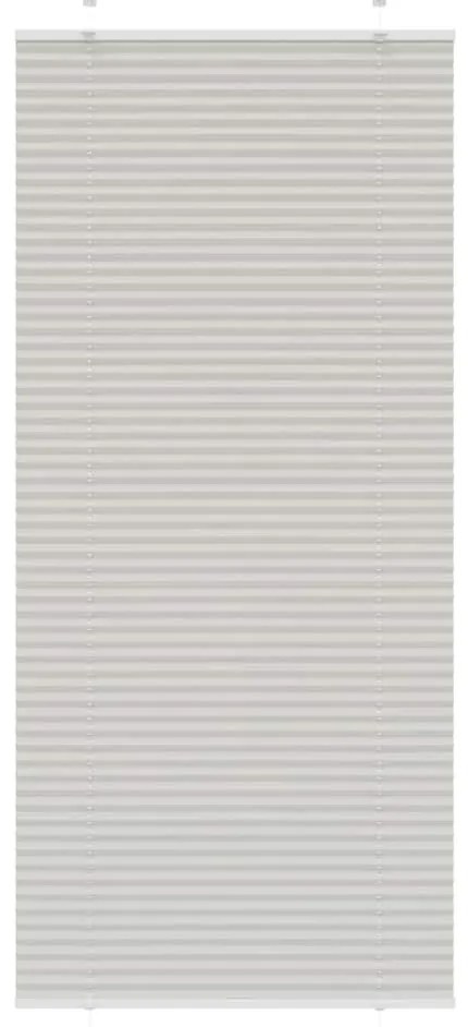 vidaXL Πλισέ περσίδα ανοιχτό γκρι 90x200 cm Πλάτος υφάσματος 89,4 cm