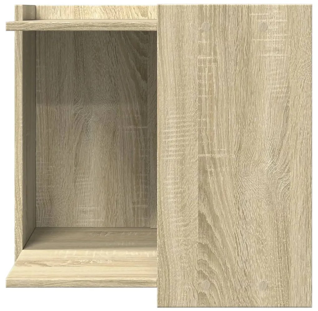 Τουαλέτα Γάτας Περίφραξη Sonoma Δρυς 53x53x51εκ Επεξεργασμ Ξύλο - Καφέ