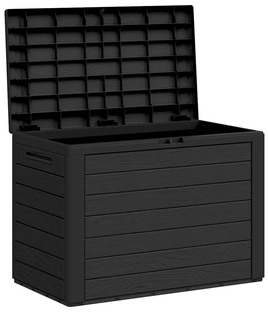 vidaXL Μπαούλο Αποθήκευσης Κήπου Ανθρακί 78 x 44 x 55 εκ.