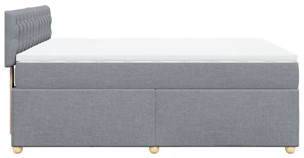 ΚΡΕΒΑΤΙ BOXSPRING ΜΕ ΣΤΡΩΜΑ ΑΝΟΙΧΤΟ ΓΚΡΙ 140X190 ΕΚ. ΥΦΑΣΜΑΤΙΝΟ 3286682