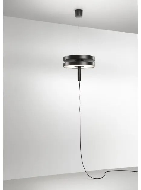 Κρεμαστό Φωτιστικό Οροφής 2xLED 14,2W Dimmable Triac Ρυθμιζόμενο Led Machine S30 Prandina-1C33000313505-Μαύρο 1C33000313505