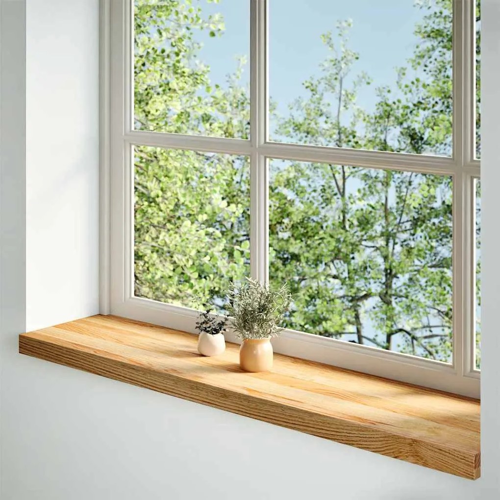 vidaXL Περβάζια παραθύρων 2 τεμ. Αν. Καφέ 110x30x2εκ. Μασίφ Ξύλο Δρυός