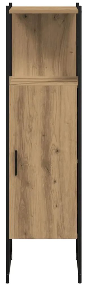 vidaXL Ντουλάπι μπάνιου Δρυς τεχνίτης 33x33x120,5 cm
