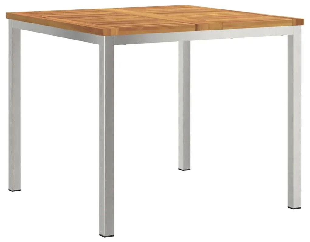 vidaXL Σέτ φαγητού για κήπο 5 pcs Καφέ Στερεό Ξύλο Ακακίας