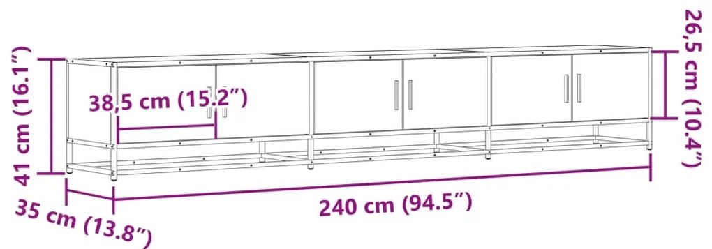 ΈΠΙΠΛΟ ΤΗΛΕΟΡΑΣΗΣ ΚΑΦΕ ΔΡΥΣ 240X35X41 ΕΚ. ΕΠΕΞΕΡΓΑΣΜΕΝΟ ΞΥΛΟ 3300799