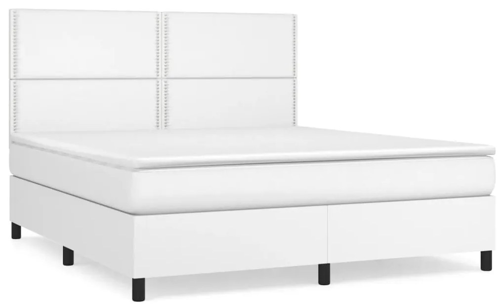 ΚΡΕΒΑΤΙ BOXSPRING ΜΕ ΣΤΡΩΜΑ ΛΕΥΚΟ 180X200 ΕΚ. ΣΥΝΘΕΤΙΚΟ ΔΕΡΜΑ 3142798