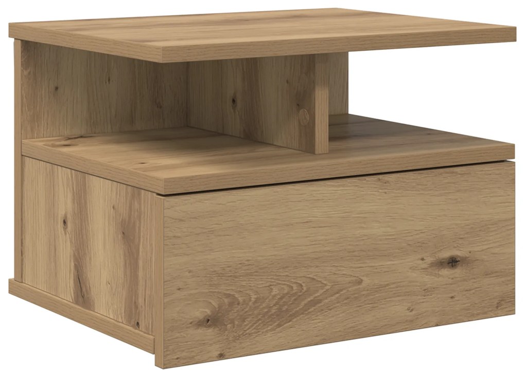 vidaXL Floating Nightstand Artisan Oak 40x31x27 εκ. Κατασκευασμένο ξύλο