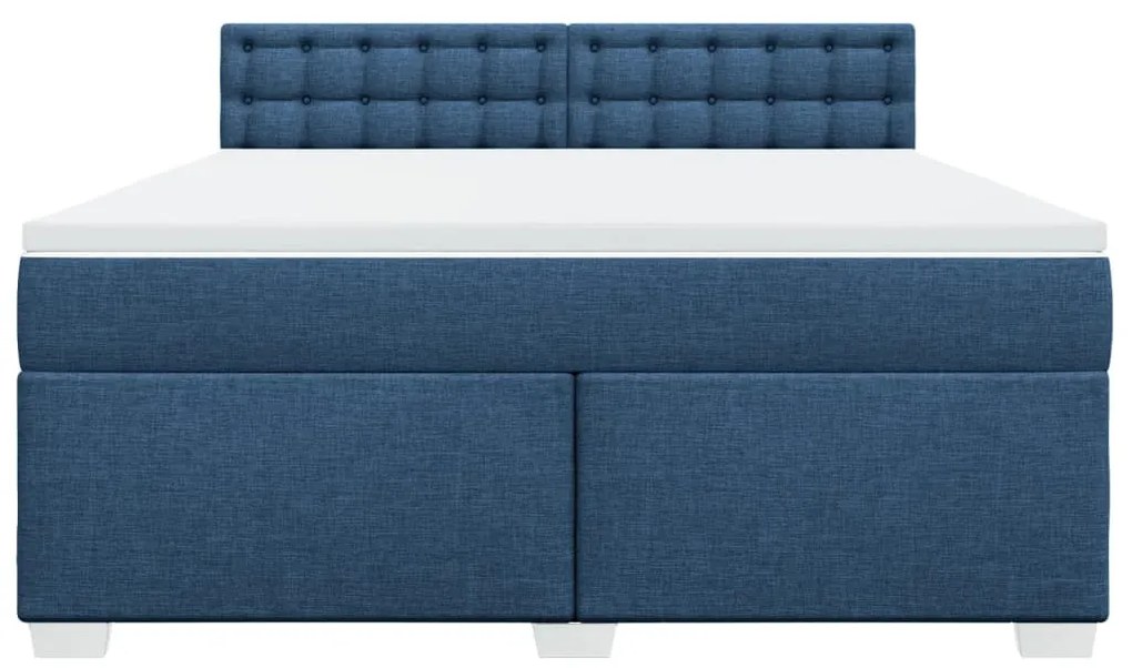 ΚΡΕΒΑΤΙ BOXSPRING ΜΕ ΣΤΡΩΜΑ ΜΠΛΕ 180X200 ΕΚ. ΥΦΑΣΜΑΤΙΝΟ 3288287