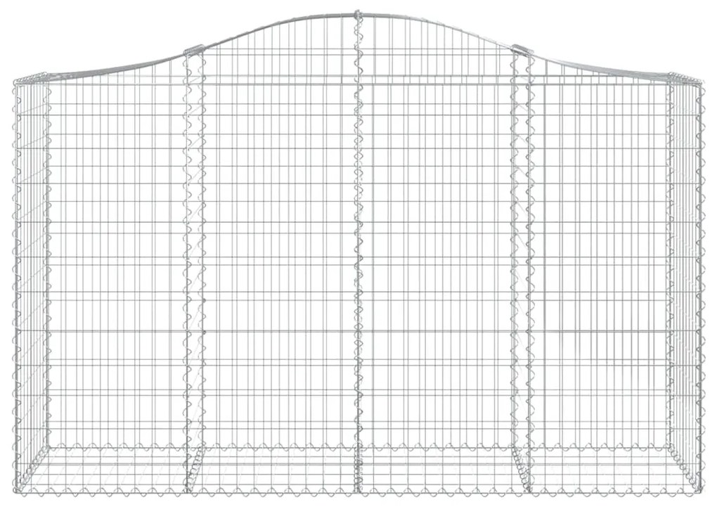 vidaXL Συρματοκιβώτια Τοξωτά 40 τεμ. 200x50x120/140 εκ. Γαλβαν. Ατσάλι