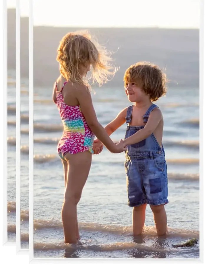 vidaXL Κορνίζες Κολάζ Επιτραπέζιες 3 τεμ. Λευκές 13 x 18 εκ. από MDF