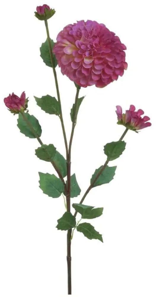 Διακοσμητικό Κλαδί-Λουλούδι 3-85-084-0169 80cm Green-Purple Inart Ύφασμα