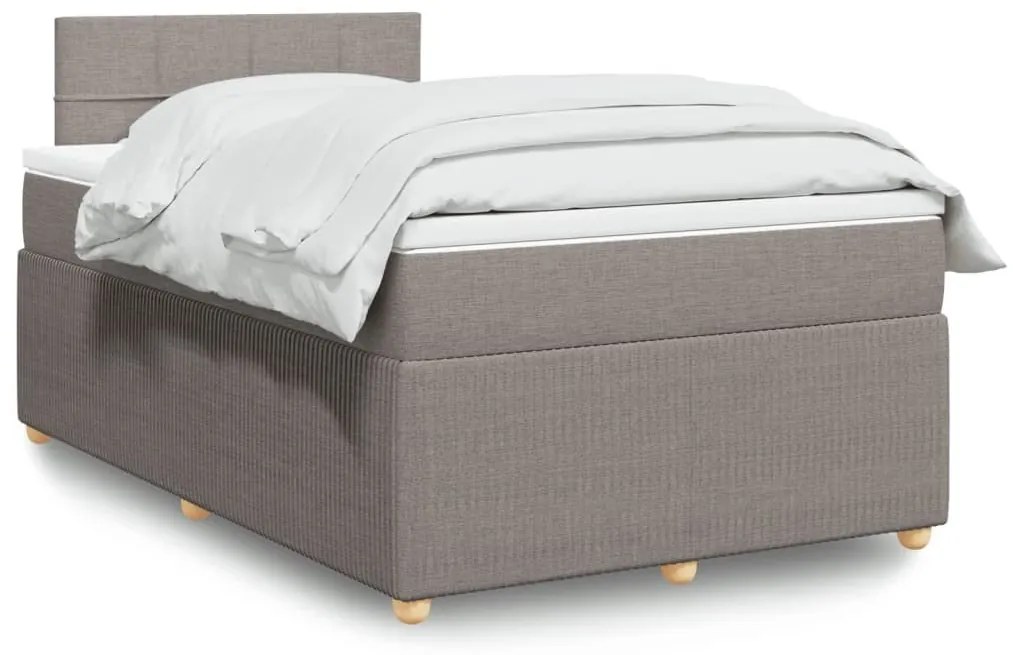 ΚΡΕΒΑΤΙ BOXSPRING ΜΕ ΣΤΡΩΜΑ TAUPE 120X200 ΕΚ. ΥΦΑΣΜΑΤΙΝΟ 3287427