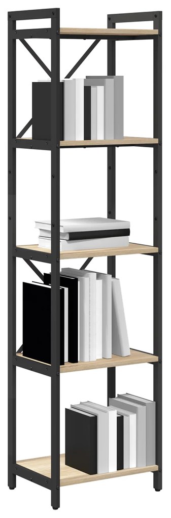 vidaXL Βιβλιοθήκη Sonoma Δρυς 40 x 30 x 153 εκ Επεξεργασμένο ξύλο
