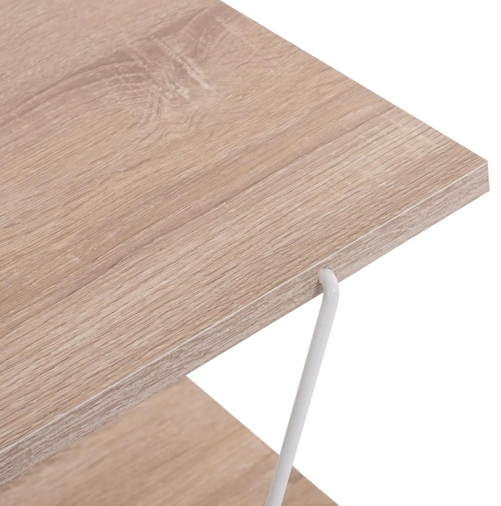 Έπιπλο τηλεόρασης TARS Μελαμίνη σε Sonoma - Λευκό 120x32x33Υεκ. 120x32x33 εκ.